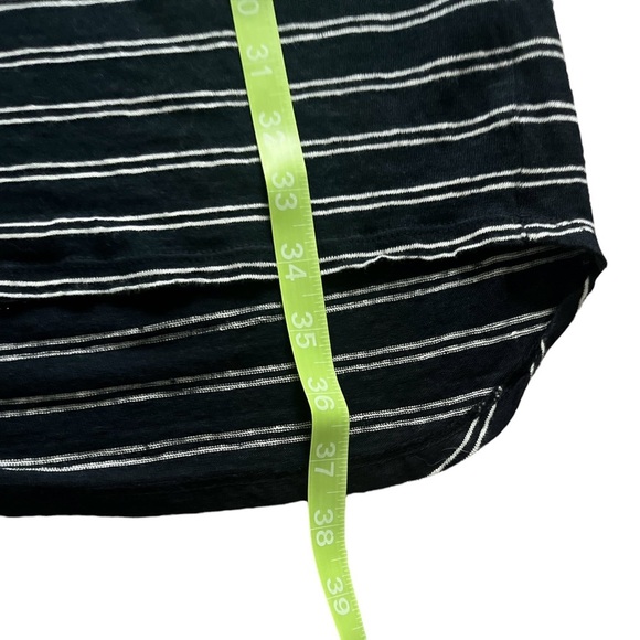 Vince Ladies Black and White Stripe Linen Midi Dress Size Medium - Picture 6 of 7